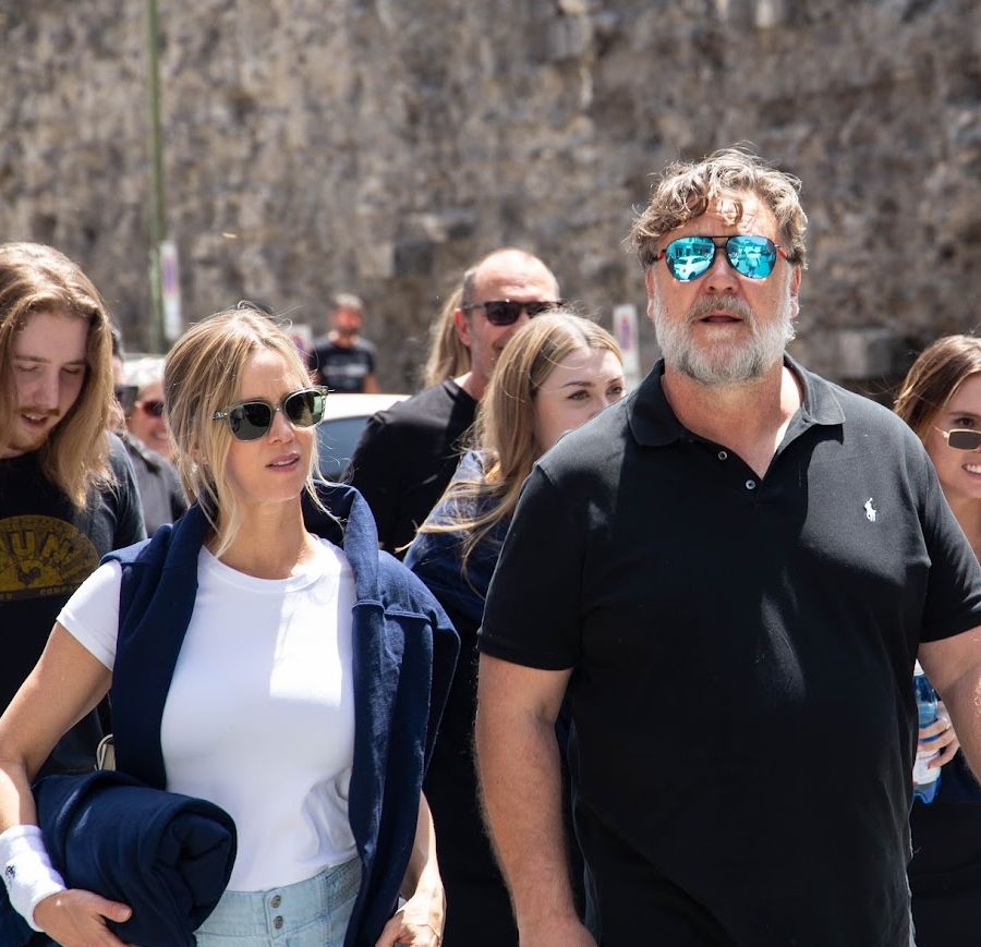 Russell Crowe ad Aosta mercoledì scorso