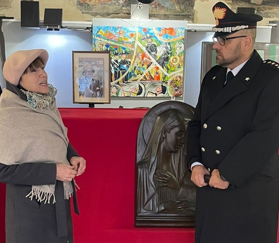 Franca Fabrizio e il colonnello Giovanni Cuccurullo