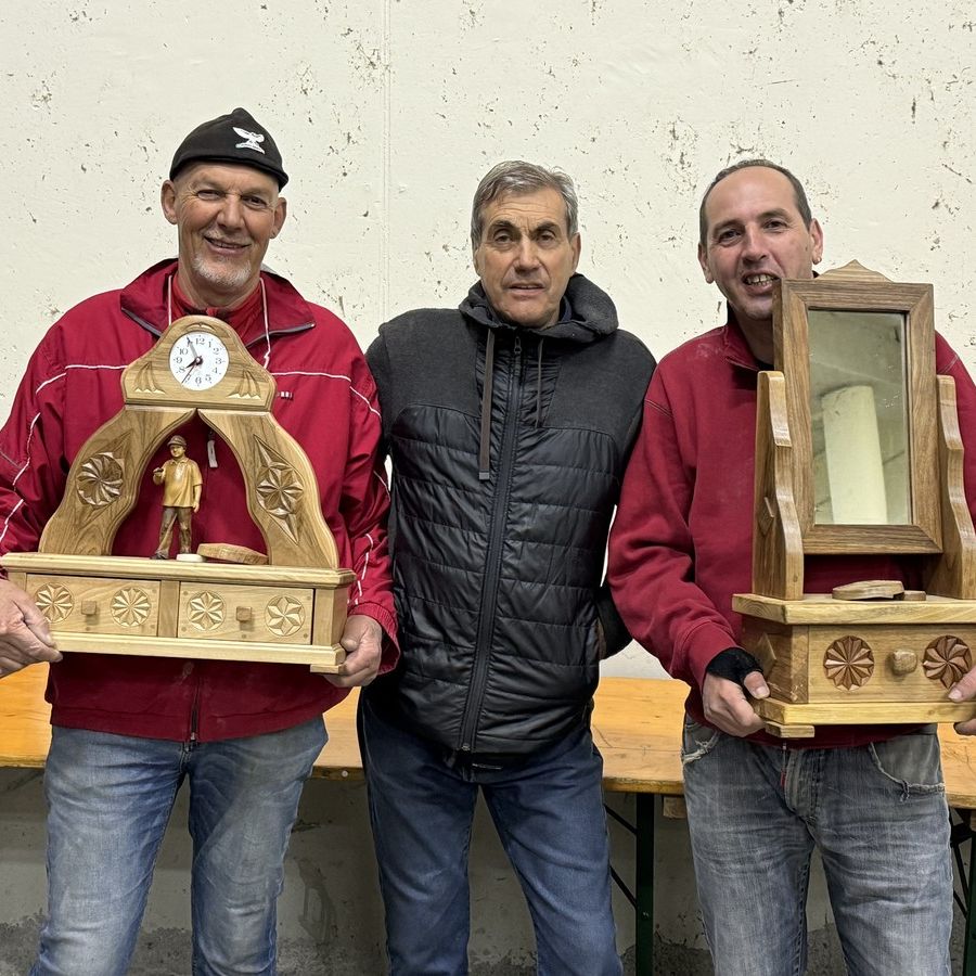 Da sn Elio Dallod, Renato Dal Bosco e Denis Gyppaz