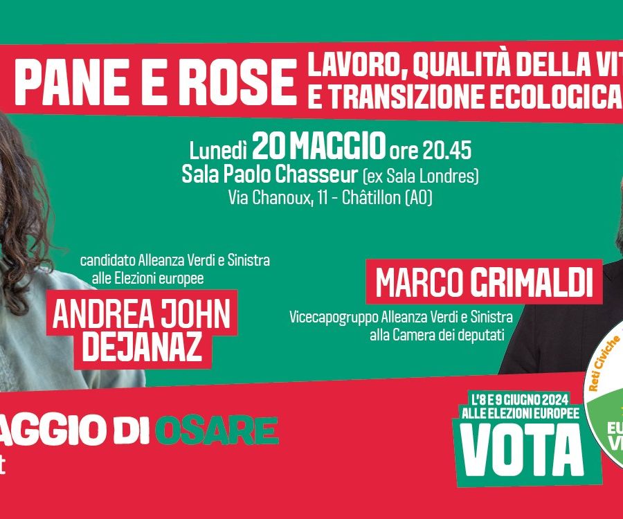 Elezioni Europee, gli appuntamenti della lista Alleanza Verdi Sinistra