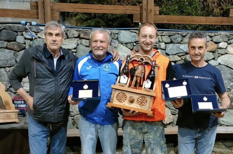 Da sn i finalisti Renato Dal Bosco, Giuseppe Brunaz, Thomas Marchesi, Lorenzo Fontanaravaz