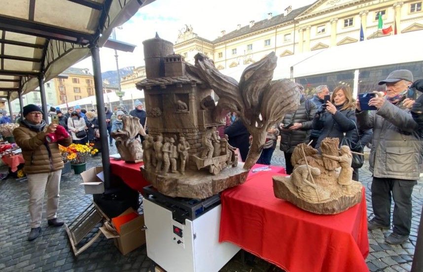 Fiera di Sant'Orso, è un capolavoro la 'Festa dei coscritti' di Guido Diemoz