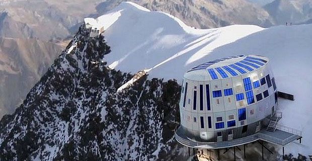 Il rifugio Gouter sul Monte Bianco