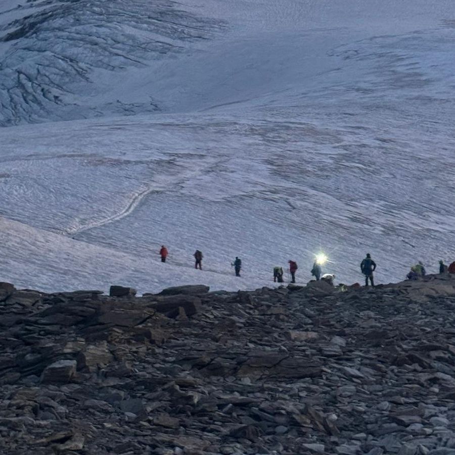 Le guide del Sav intervenute in soccorso dell'alpinista
