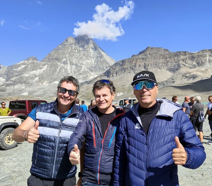 Da sn Peter Gerdol, Franz Julen e Markus Waldner
