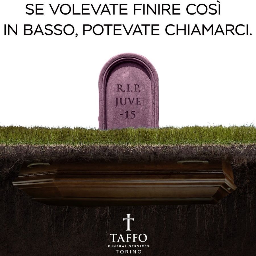 Una delle pubblicità Taffo che, non soltanto a Torino, ha fatto parecchio 'rumore'