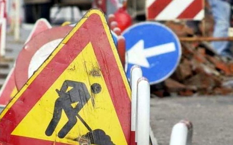 Lavori sulla strada regionale al Col d'Arpy