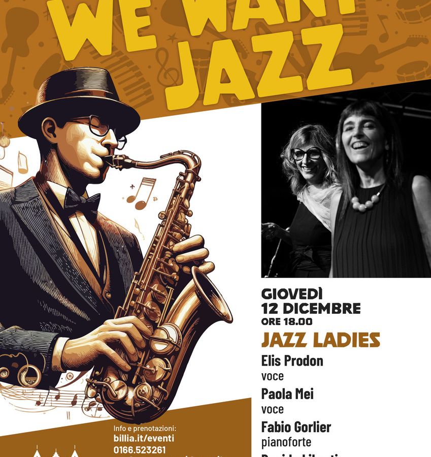 We Want Jazz, al G.H. Billia il sesto appuntamento è con 'Jazz Ladies'