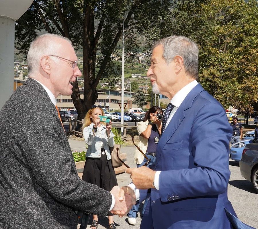Il ministro Nello Musumeci è stato accompagnato in visita dal Presidente della Giunta, Renzo Testolin