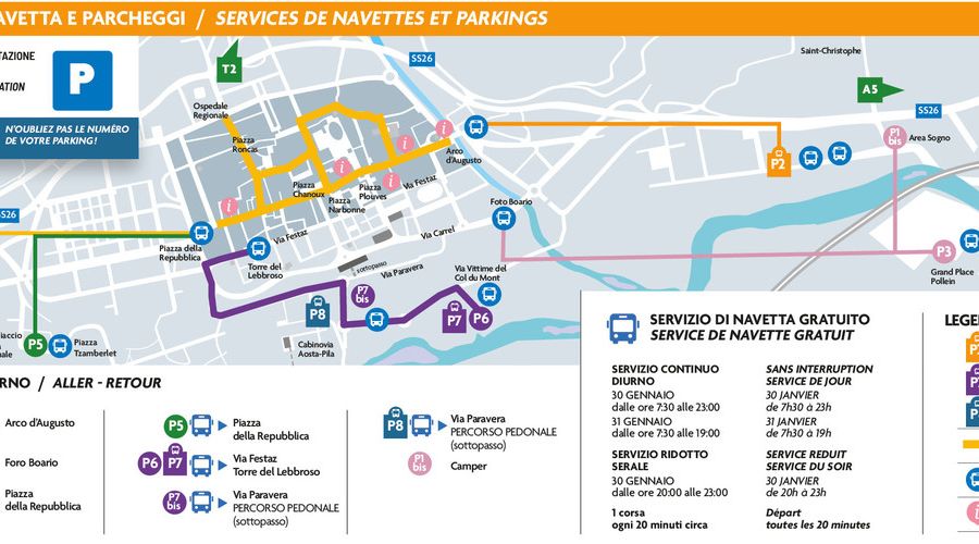 Foire de Saint-Ours: parcheggio 'easy' con ParkForFun