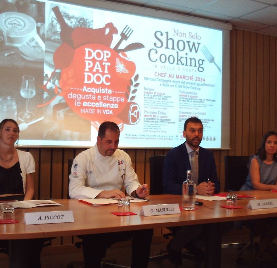 Da sn Anais Piccot, Gianluca Masullo, Marco Carrel e Alessia Gontier