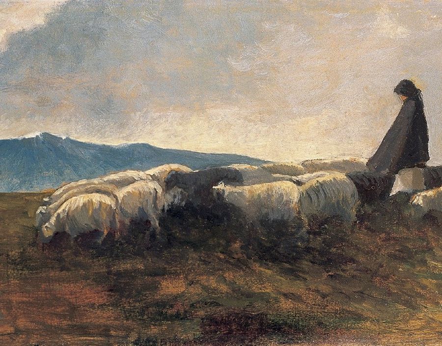 'Pastore con gregge', 1904-1905; Sebastiano Satta (1867-1914)