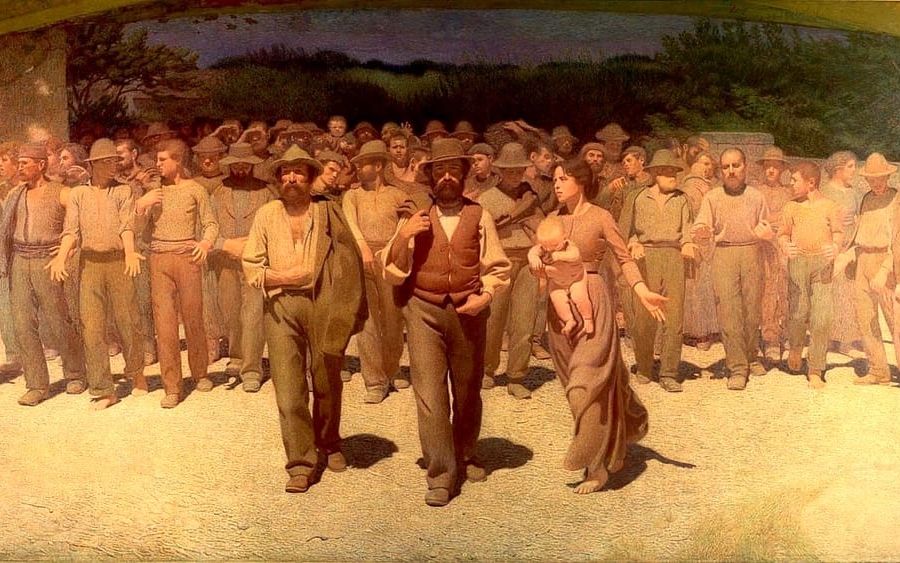 Il quarto stato, di Giuseppe Pellizza da Volpedo