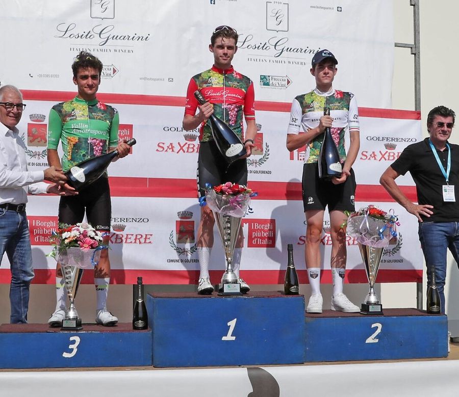 Ciclismo: Filippo Agostinacchio sul podio alla Freccia dei Vini