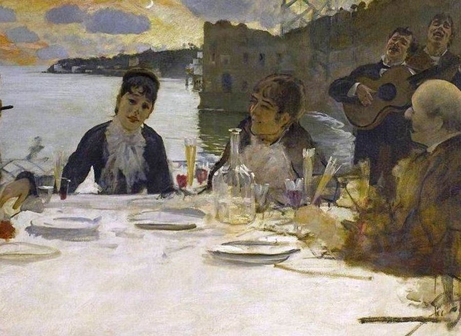 'Pranzo a Posillipo', 1879 - Giuseppe De Nittis (1846-1884)