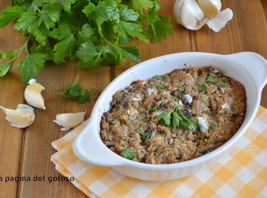 Il tortino di alici al forno à la mode de La Pagina del Goloso