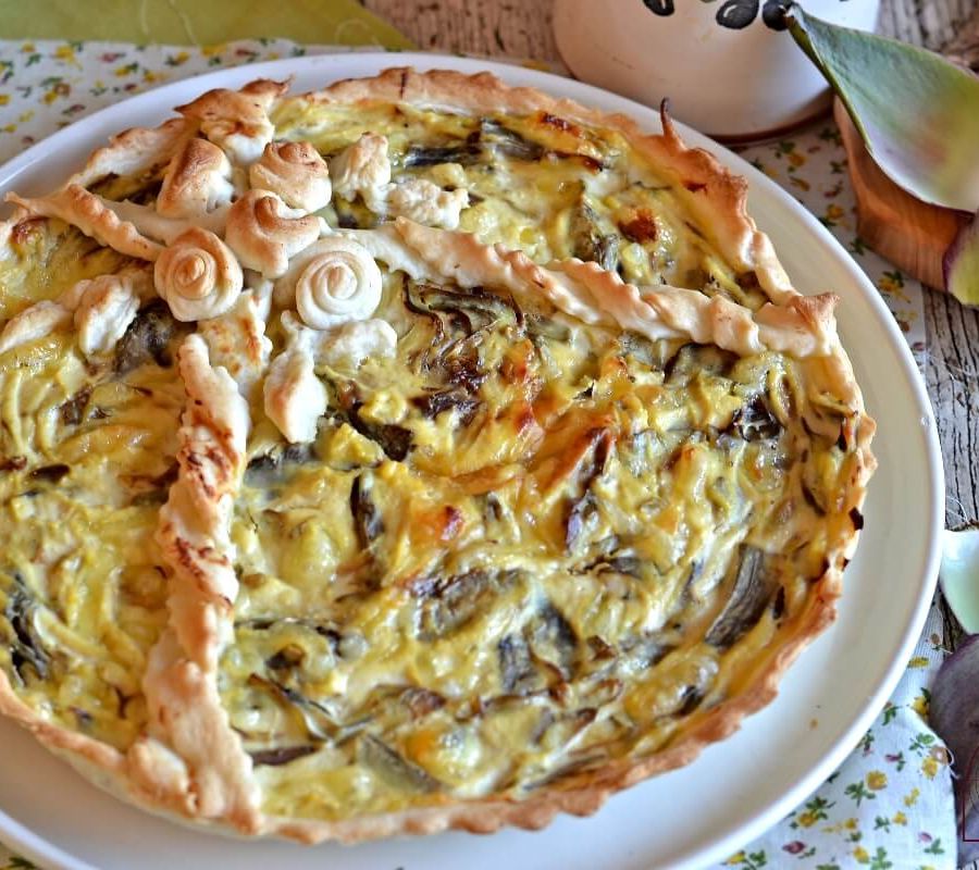 Torta salata ai carciofi e ricotta; una bontà con La Pagina del Goloso