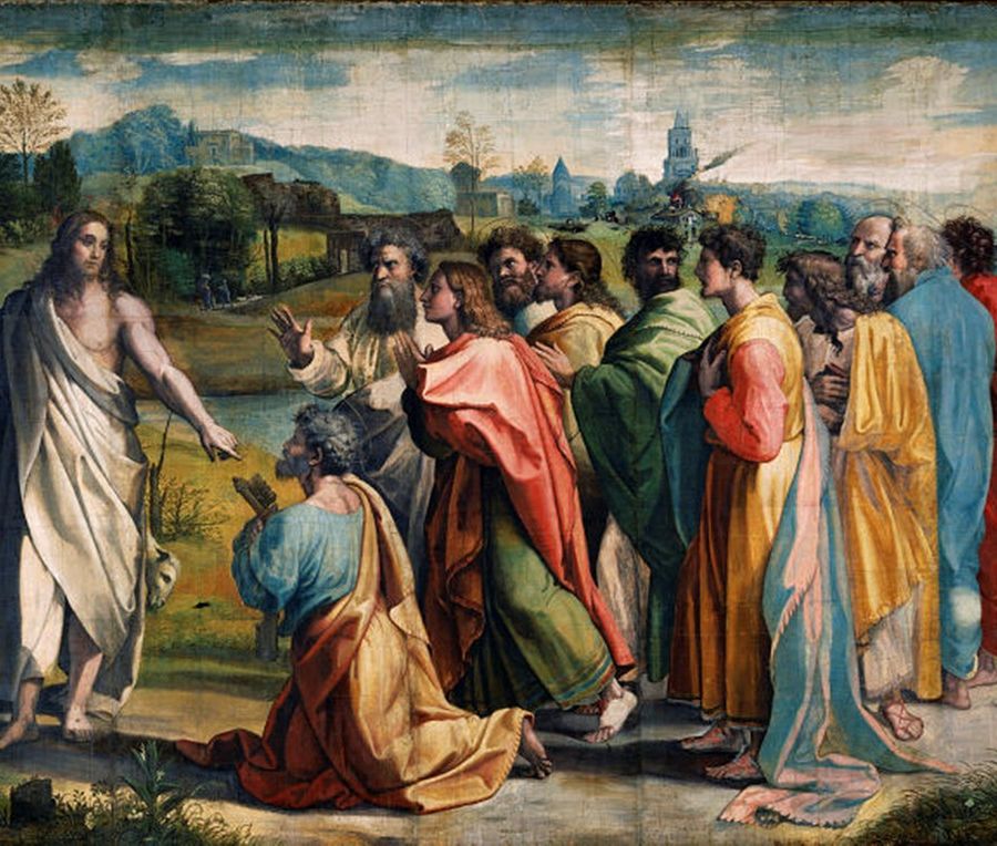 'Consegna delle chiavi', 1515-1516 - Raffaello