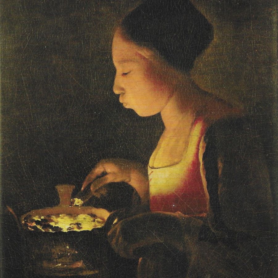 'Ragazza che soffia sul braciere' - Georges de la Tour (1593-1652)