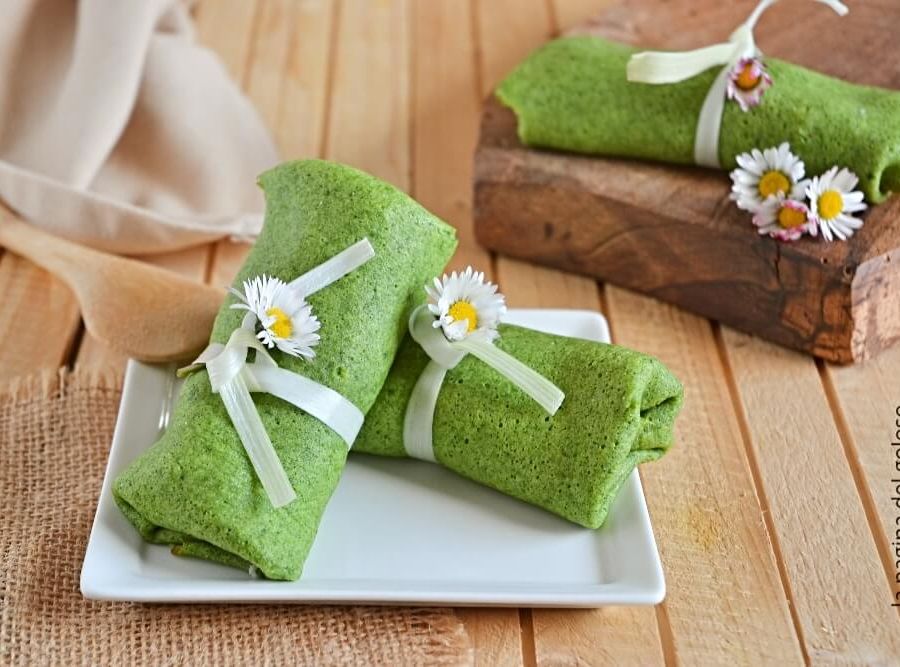 Le crêpes verdi agli spinaci di Cinzia Raso per inaugurare la primavera 2023