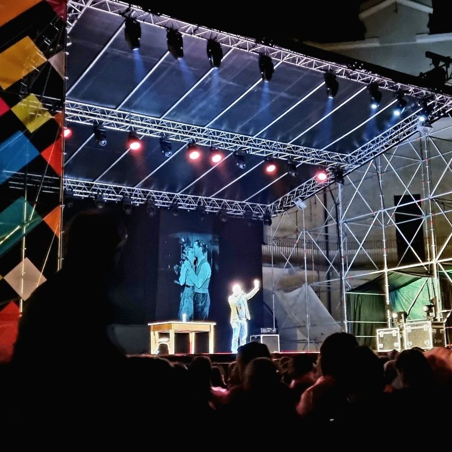 Il recital 'Appartenere' di Roberto Saviano al Forte di Bard