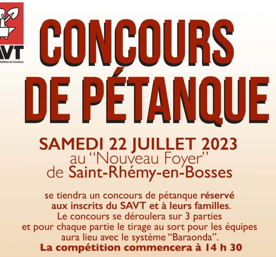Torna il concorso di petanque del Savt