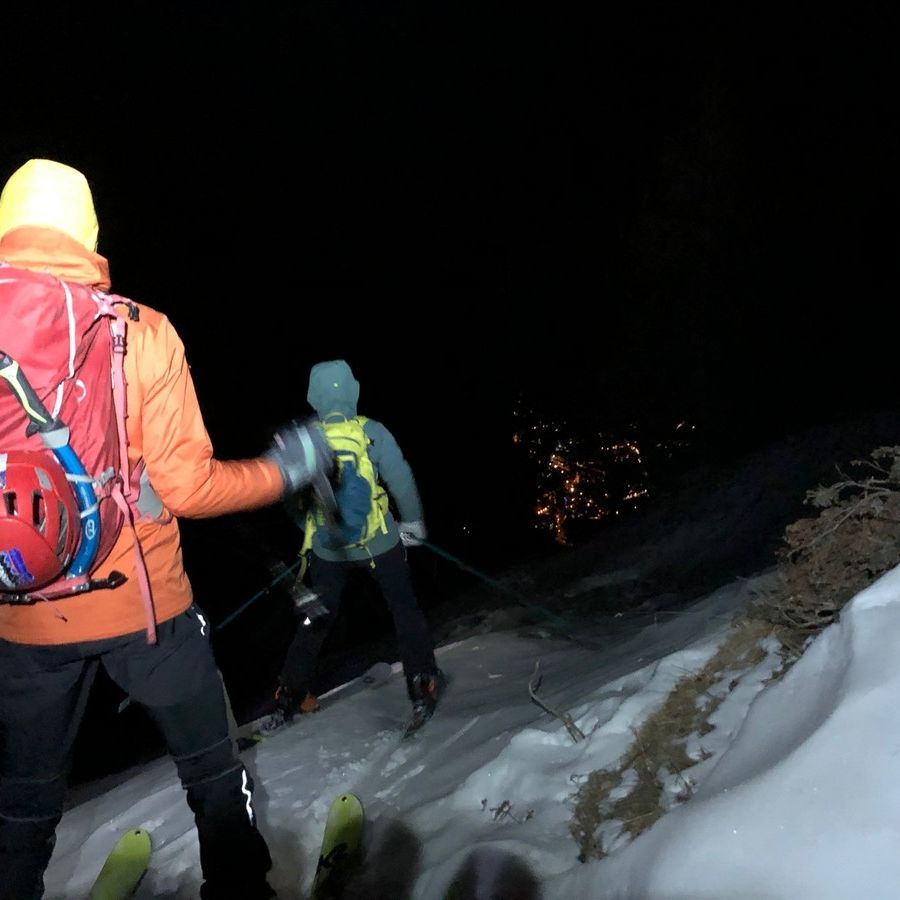 Un intervento in soccorso di scialpinisti dispersi (foto di repertorio)