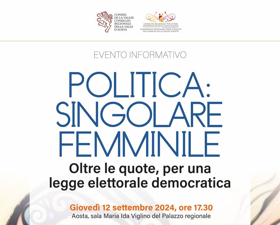 'Politica: singolare femminile': conferenza della Consulta regionale per le pari opportunità