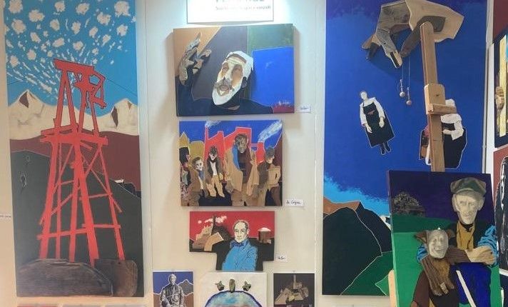 Uno scorcio dello stand di Bobo Pernettaz a Maison&amp;Loisir