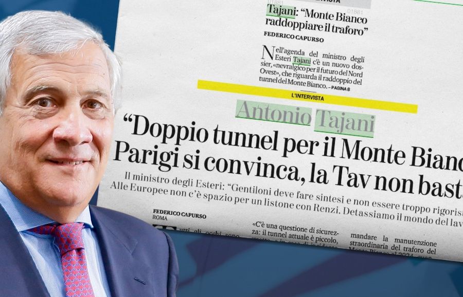 Tajani, 'indispensabile il raddoppio del tunnel del Bianco'