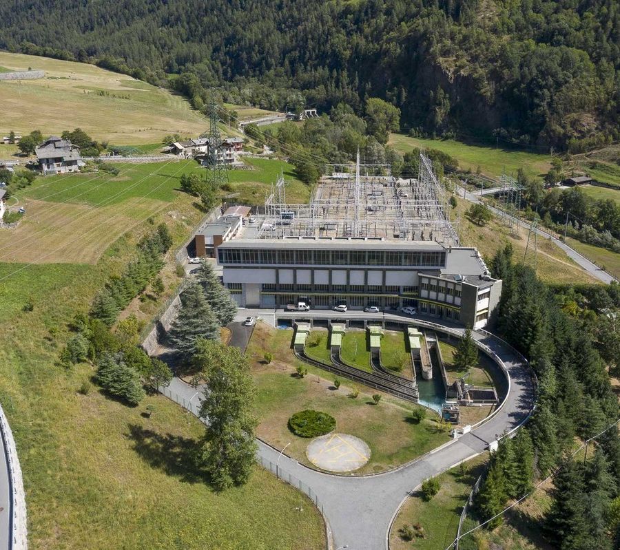 La centrale idroelettrica di Valpelline (dal sito di CVA)