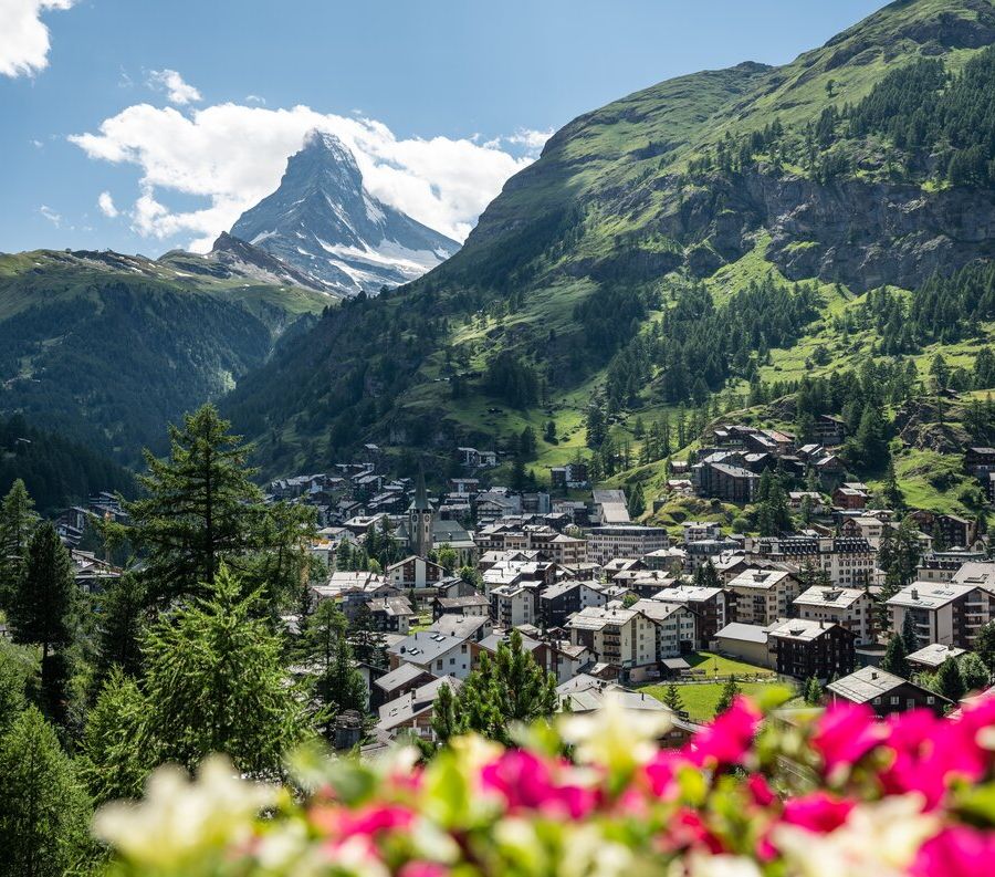 Panoramica di Zermatt con il Cervino sullo sfondo (photo credit Pascal Gertschen)