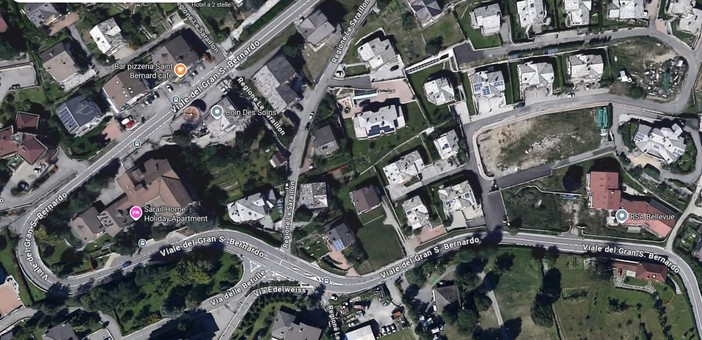 L'area dell'intervento dall alto L'area dell'intervento dall alto