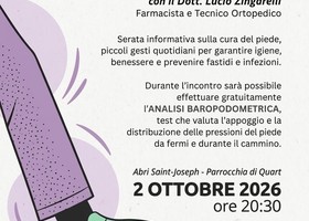 Una serata dedicata alla salute dei piedi con l’associazione ADVA Una serata dedicata alla salute dei piedi con l’associazione ADVA