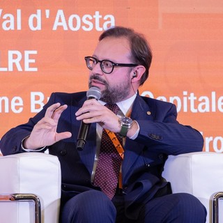 Stefano Aggravi durante il suo intervento a Trento