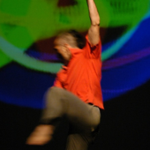 Andrea Cagnetti durante una danza