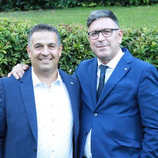 Andrea Caruso (a sn) con il Presidente nazionale CNA Dario Costantini