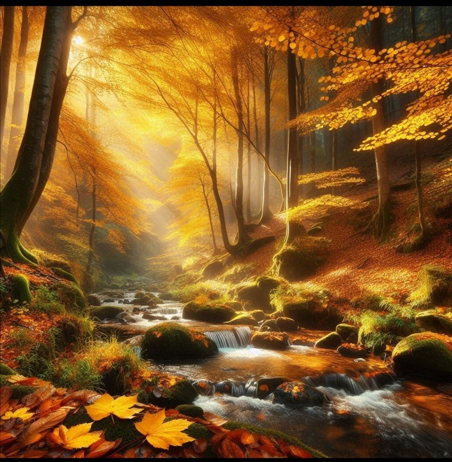 L'equinozio d'autunno segna l'inizio della magia con un manto di foglie dorate L'equinozio d'autunno segna l'inizio della magia con un manto di foglie dorate