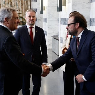L'incontro tra Aggravi e Tajani in Parlamento