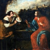 Cristo e la samaritana al pozzo (1637) di Artemisia Gentileschi (1593,1656) Cristo e la samaritana al pozzo (1637) di Artemisia Gentileschi (1593,1656)