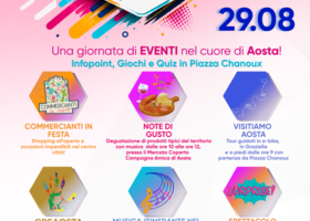 Aosta in Festa il 29 agosto tra shopping, musica e visite alla città Aosta in Festa il 29 agosto tra shopping, musica e visite alla città
