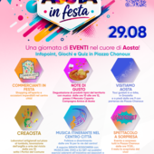 Aosta in Festa il 29 agosto tra shopping, musica e visite alla città Aosta in Festa il 29 agosto tra shopping, musica e visite alla città