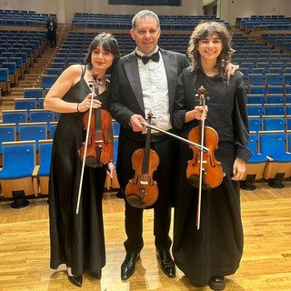 Da sn Sveva Botrugno, Fabrizio Pavone e Lucia Vittone