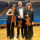 Da sn Sveva Botrugno, Fabrizio Pavone e Lucia Vittone