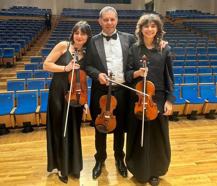 Da sn Sveva Botrugno, Fabrizio Pavone e Lucia Vittone