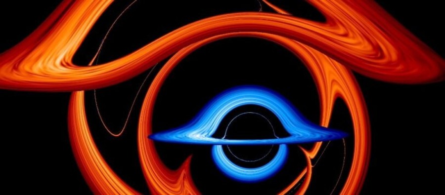 Credit: NASA’s Goddard Space Flight Center/Jeremy Schnittman e Brian P. Powell. Fonte: https://svs.gsfc.nasa.gov/13831/