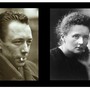 In copertina Albert Camus e Marie Curie