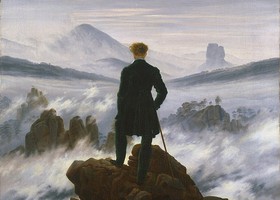 'Viandante sul mare di nebbia', 1818- Caspar David Friedrich (1774-1840) 'Viandante sul mare di nebbia', 1818- Caspar David Friedrich (1774-1840)