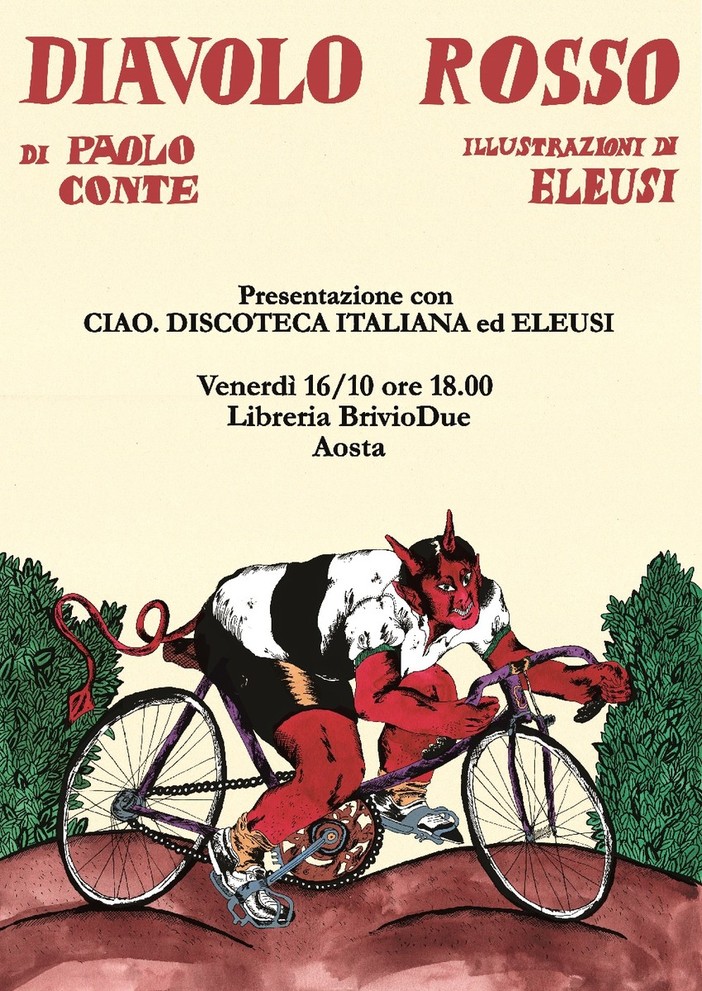Da Conte a Eleusi; Briviodue ospita la presentazione di 'Diavolo Rosso' Da Conte a Eleusi; Briviodue ospita la presentazione di 'Diavolo Rosso'