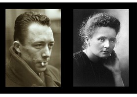In copertina Albert Camus e Marie Curie In copertina Albert Camus e Marie Curie